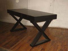 Jean Michel Frank French Modern Neoclassical Style Carved Wood Desk in Style of Jean Michel Frank - 1811253