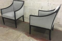 Jean Michel Frank J M Frank Style Pair of Chicest Armchairs Newly Covered in Velvet - 449455