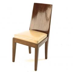 Jean Michel Frank J M Frank style pair of walnut pure design chairs - 1536786