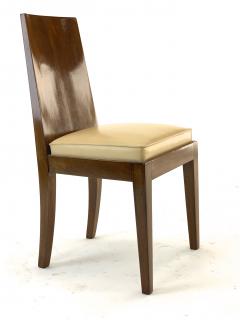 Jean Michel Frank J M Frank style pair of walnut pure design chairs - 1536787