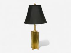 Jean Michel Frank Jean Michel Frank Style Mid Century Modern Bronze Table Lamps 1970s - 4202379