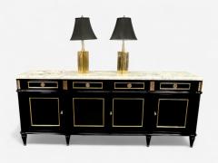 Jean Michel Frank Jean Michel Frank Style Mid Century Modern Bronze Table Lamps 1970s - 4202384