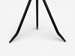 Jean Michel Frank Jean Michel Frank Style Side Tables Iron Travertine 20th c  - 4467277