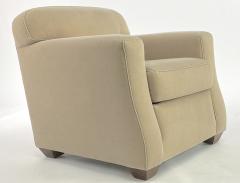 Jean Michel Frank Jean Michel Frank attributed pair of club chair with tapered end leg - 1681952