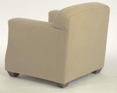 Jean Michel Frank Jean Michel Frank attributed pair of club chair with tapered end leg - 1681954