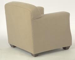Jean Michel Frank Jean Michel Frank attributed pair of club chair with tapered end leg - 1681955