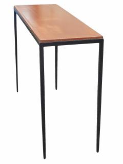 Jean Michel Frank Leather Top Console Tables - 4471011