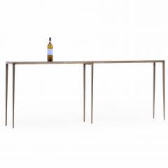 Jean Michel Frank Long Iron Console with Bronze Wash in the Manner of Jean Michel Frank - 4602471