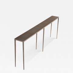 Jean Michel Frank Long Iron Console with Bronze Wash in the Manner of Jean Michel Frank - 4603199