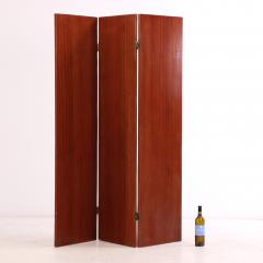Jean Michel Frank Mahogany Straw Marquetry Veneer Screen in Manner of Jean Michel Frank  - 4311708