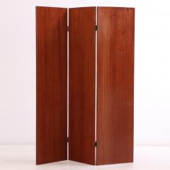 Jean Michel Frank Mahogany Straw Marquetry Veneer Screen in Manner of Jean Michel Frank  - 4311747