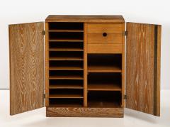 Jean Michel Frank Modernist Limed Oak Cabinet France c 1930 40 - 3590327