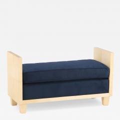 Jean Michel Frank Modernist Style Parchment Upholstered Bench in the manner of Jean Michel Frank - 4739522