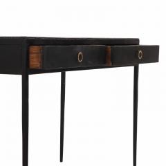 Jean Michel Frank Painted Iron and Leather Writing Desk  - 4602455
