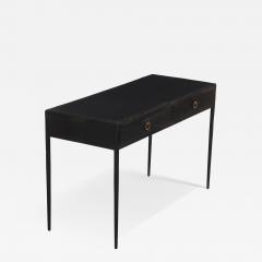 Jean Michel Frank Painted Iron and Leather Writing Desk  - 4603198