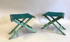 Jean Michel Frank Pair French Modern Neoclassical Stools Benches style of Jean Michel Frank 1930 - 4205294