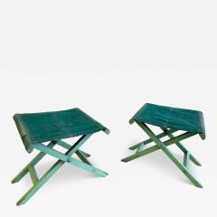 Jean Michel Frank Pair French Modern Neoclassical Stools Benches style of Jean Michel Frank 1930 - 4208261