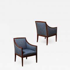 Jean Michel Frank Pair of Armchairs in Mahogany Attributed to Jean Michel Frank - 650734