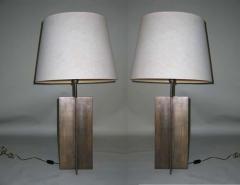 Jean Michel Frank Pair of Cross Form Table Lamps in the Manner of Jacques Quinet - 1614074