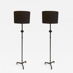 Jean Michel Frank Pair of French Bronze Star Floor Lamps after Giacometti Jean Michel Frank - 1698540