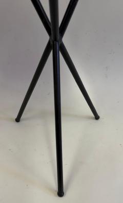 Jean Michel Frank Pair of French Modern Neoclassical Iron Stone Side Tables Jean Michel Frank - 4788444
