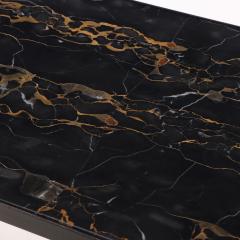 Jean Michel Frank Pair of Iron Marble Console Tables in the manner of Jean Michel Frank  - 4366887