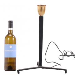Jean Michel Frank Pair of Iron Tripod Table Lamps in the Manner of Jean Michel Frank Contemporary - 4722144