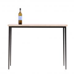 Jean Michel Frank Pair of Iron and Italian Botticino Marble Console Tables  - 4610693