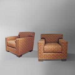 Jean Michel Frank Pair of Upholstered Club Chairs - 2998560