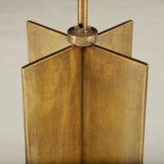 Jean Michel Frank Pair of original Jean Michel Frank Croisillon bronze table lamps c 1935 - 3146469