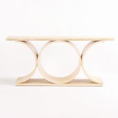 Jean Michel Frank Parchment Covered Console Table in Manner of Jean Michel Frank  - 4234264