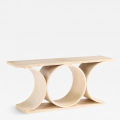 Jean Michel Frank Parchment Covered Console Table in Manner of Jean Michel Frank  - 4234943
