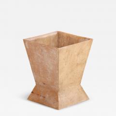 Jean Michel Frank Parchment Covered Waste Basket in the manner of Jean Michel Frank Contemporary  - 4739717