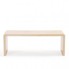 Jean Michel Frank Parchment Covered Waterfall Coffee or End Table  - 4706311