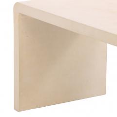 Jean Michel Frank Parchment Covered Waterfall Coffee or End Table  - 4706312