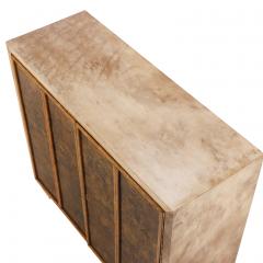 Jean Michel Frank Parchment and Mica Cabinet in the Manner of Jean Michel Frank  - 4722376
