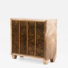 Jean Michel Frank Parchment and Mica Cabinet in the Manner of Jean Michel Frank  - 4727980