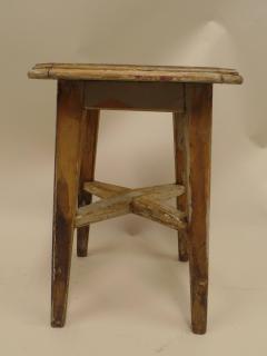 Jean Michel Frank Set of 4 Italian Mid Century Handmade Hardwood Stools style Jean Michel Frank - 4421581