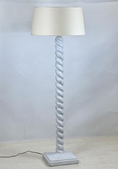 Jean Michel Frank Torsade Plaster Floor Lamp in the style of Jean Michel Frank - 4131615