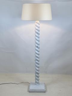 Jean Michel Frank Torsade Plaster Floor Lamp in the style of Jean Michel Frank - 4131617
