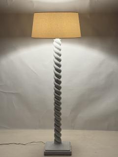 Jean Michel Frank Torsade Plaster Floor Lamp in the style of Jean Michel Frank - 4131620