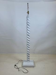 Jean Michel Frank Torsade Plaster Floor Lamp in the style of Jean Michel Frank - 4131623