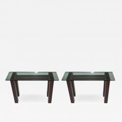 Jean Michel Frank Two French Leather Mid Century Consoles in the Style of Jean Michel Frank - 1802986