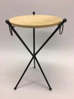 Jean Michel Frank Two French Mid Century Modern Neoclassical Side Tables Style Jean Michel Frank - 1819831