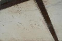 Jean Michel Frank Wonderful Art Deco Console Table in Patinated Iron and Tiles 1940s - 4394697