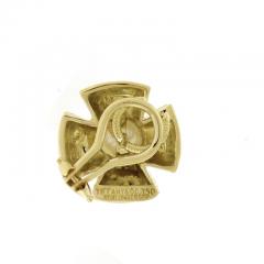 Jean Michel Schlumberger Jean Schlumbeger for Tiffany Co Maltase Cross Pearl Earring - 4615905