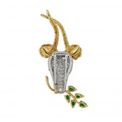 Jean Michel Schlumberger Jean Schlumberger for Tiffany Co Gazelle Brooch - 4518193