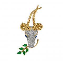 Jean Michel Schlumberger Jean Schlumberger for Tiffany Co Gazelle Brooch - 4519492