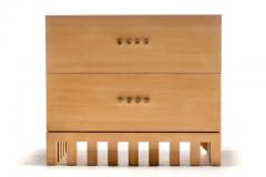 Jean Michel Wilmotte Jean Michel Wilmotte Two Drawer Palmer Chest in Cerused Oak with Brass Knobs - 3910040