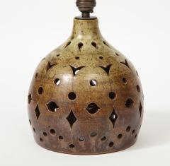 Jean Morel Jean Morel Cut out Ceramic Lamp France c 1960 - 1961016